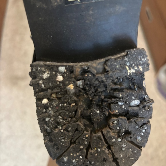 SaintG Marcella Metal Studded Black Leather Ankle Boot - Picture 8 of 9